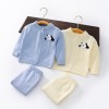 Autumn baby solid color sweater set