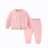 Infant and toddler autumn knitted cardigan sweater set