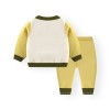 baby autumn and winter sweater set knitted cardigan two piece set