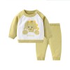 Autumn and winter baby knitted suit cute cartoon embroidered sweater