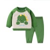 Autumn and winter baby knitted suit cute cartoon embroidered sweater