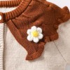 Autumn and winter girls' cardigan coat knitted sweater set