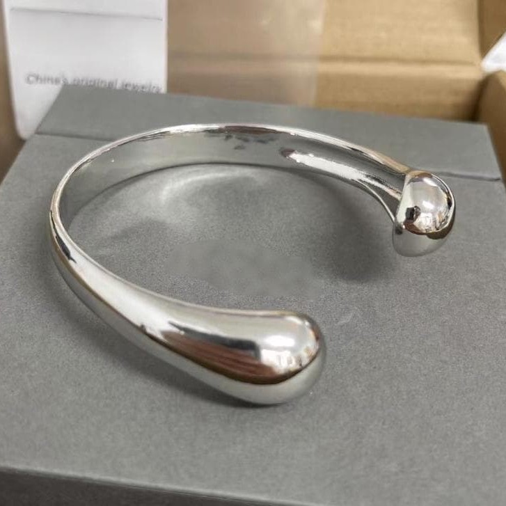 Water Drop Plain Open Bracelet Shiny Bracelet Water Drop Plain Open Bracelet Shiny Bracelet