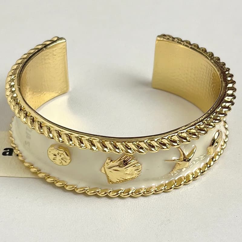 Retro Enamel Starfish Open Bracelet Women'S High-End Palace Style Bracelet Retro Enamel Starfish Open Bracelet Women'S High-End Palace Style Bracelet