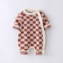 Autumn and winter baby jumpsuit casual knitted sweater