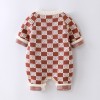 Autumn and winter baby jumpsuit casual knitted sweater