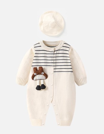 Infant and baby knitted bodysuit