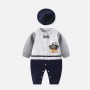 Autumn and winter infant long-sleeved jumpsuit crawling clothes