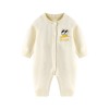 Autumn and winter baby knitted jumpsuit for boys and girls with cartoon little yellow duck