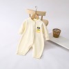 Autumn and winter baby knitted jumpsuit for boys and girls with cartoon little yellow duck