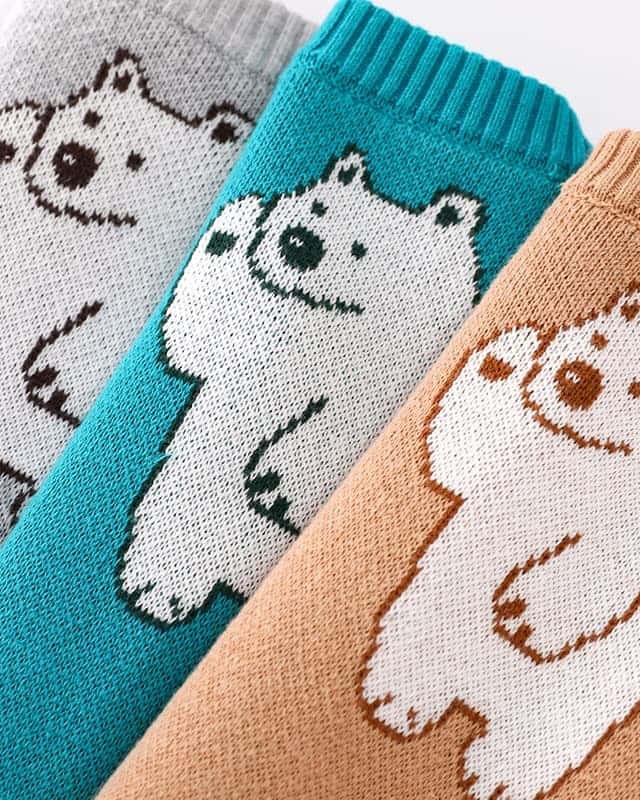 Autumn and winter baby double-layer jacquard jumpsuit for boys and girls