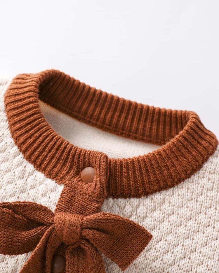 Infant and toddler knitted lace bodysuit spring and autumn style outer wear crawling clothes