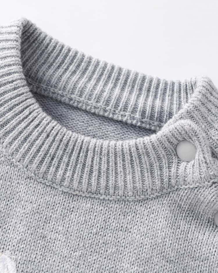 Autumn and winter baby long-sleeved jumpsuit casual outerwear knitted climbing jumpsuit