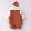 Baby long-sleeved jumpsuit with hood
