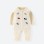 Infant and toddler autumn and winter knitted jumpsuit cute cartoon embroidered sweater crawling clothes