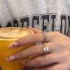 Round Ice Bamboo Ring