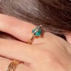 Paraiba Heart Ring Blue Valentine's Day Jewelry