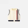 Spring and autumn British style baby knitted cardigan vest vest for outer wear