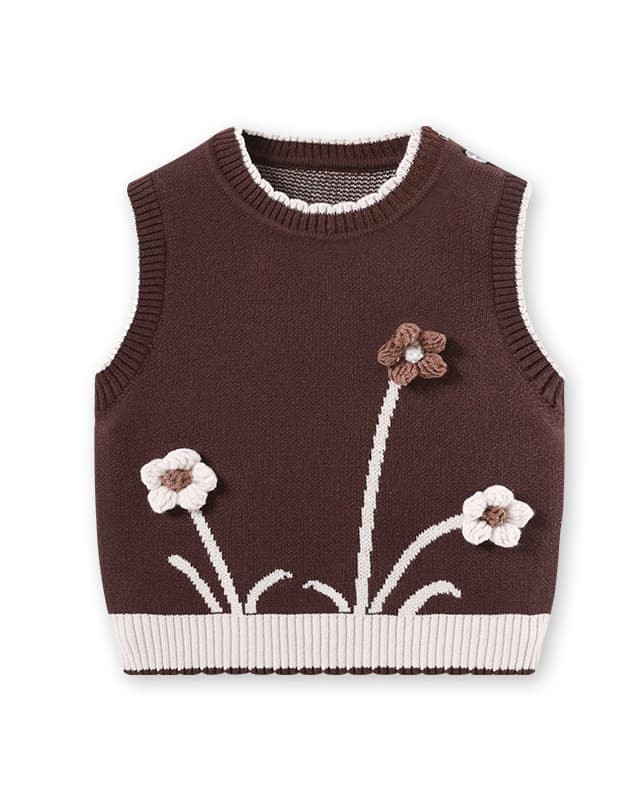 Children's knitted vest