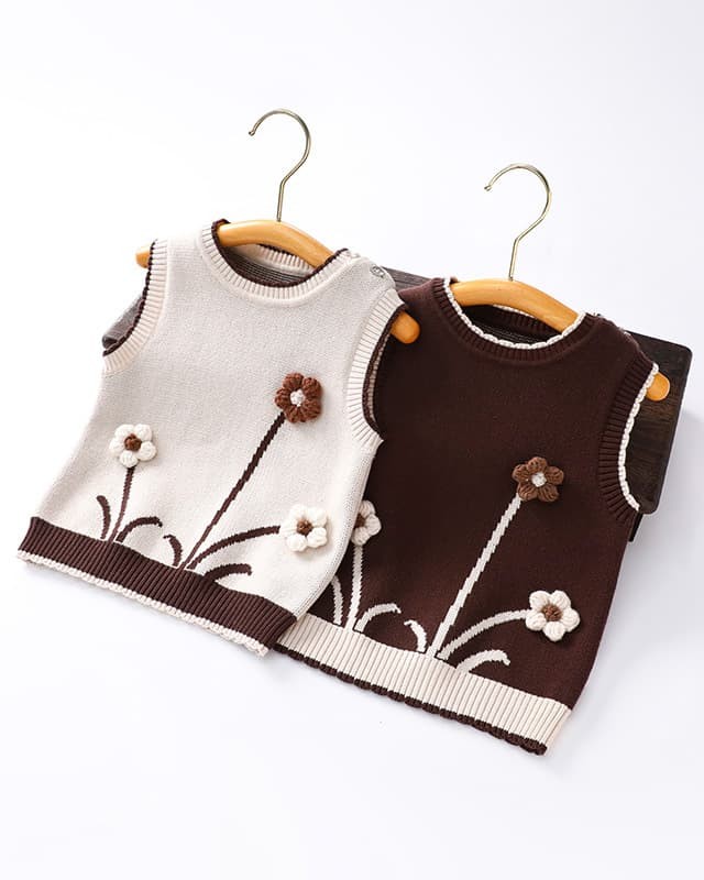 Children's knitted vest