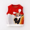 Spring and autumn baby pullover vest rabbit cute style