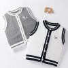 Spring and autumn baby knitted casual cardigan vest