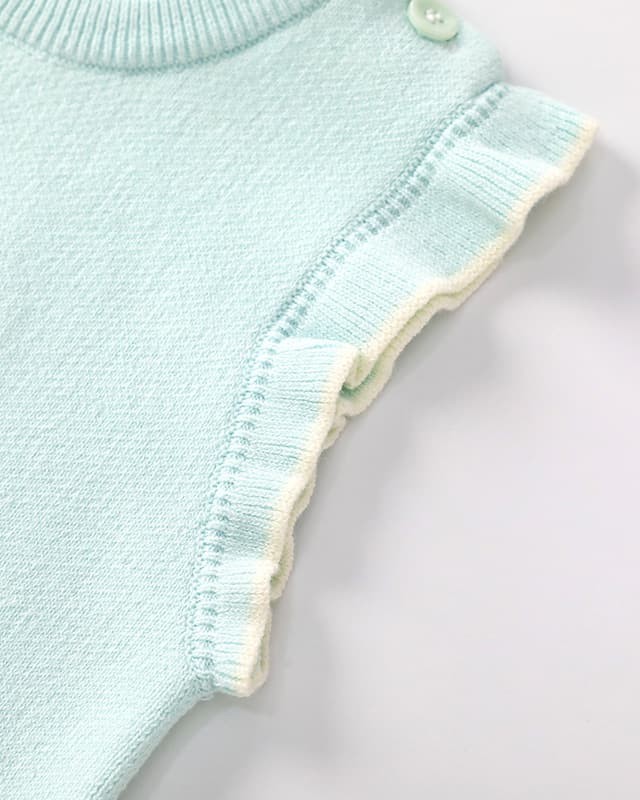 Girls' Cute Rabbit Knitted Vest