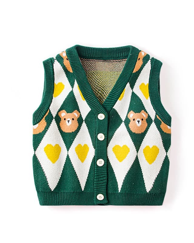 Children's spring and autumn sweater vest