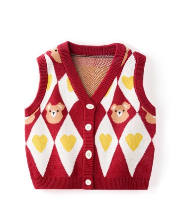 Children's spring and autumn sweater vest
