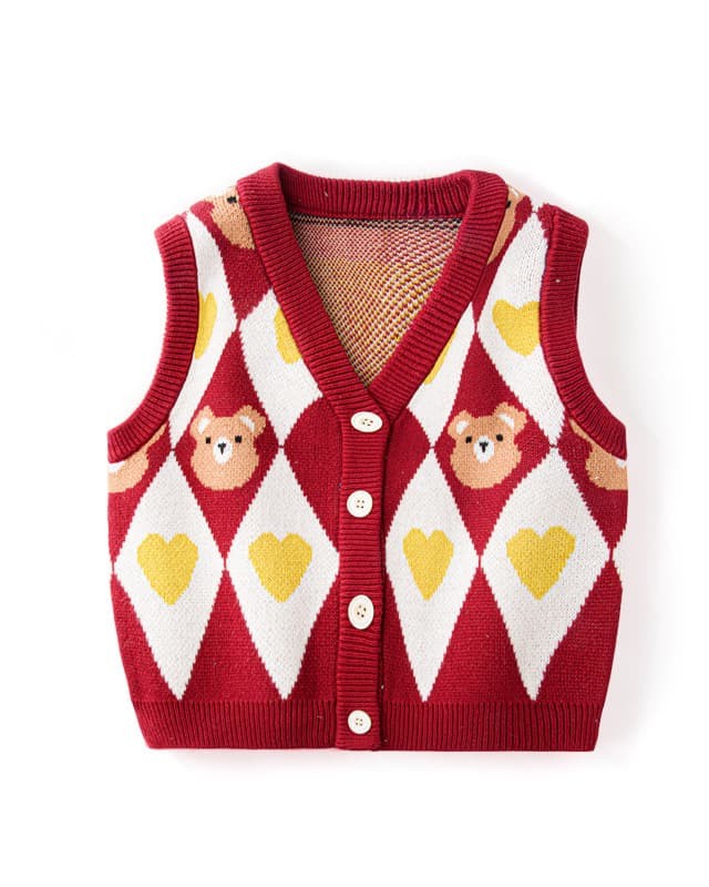 Children's spring and autumn sweater vest