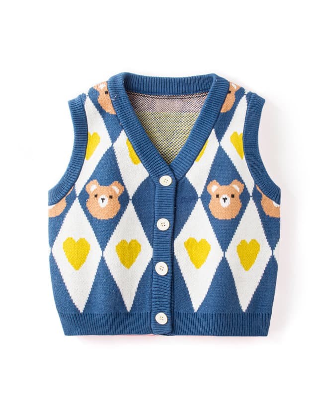 Children's spring and autumn sweater vest