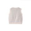 Autumn and winter double-layer warm round neck knitted vest