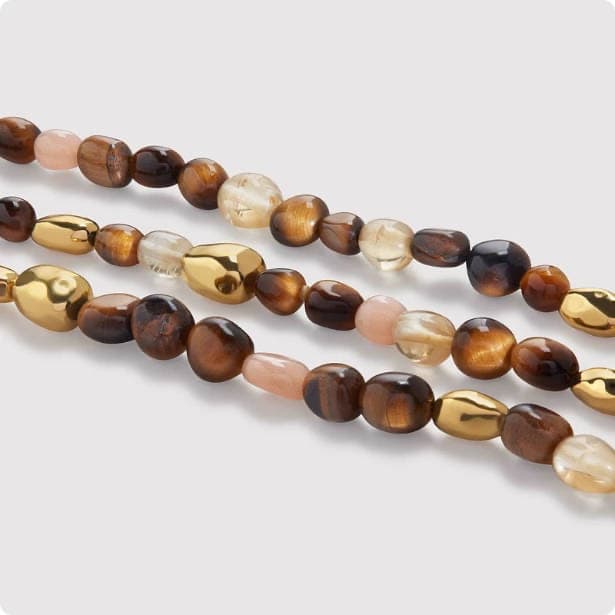 Caramel Gem Bracelet Tiger Eye Turquoise Bracelet Caramel Gem Bracelet Tiger Eye Turquoise Bracelet