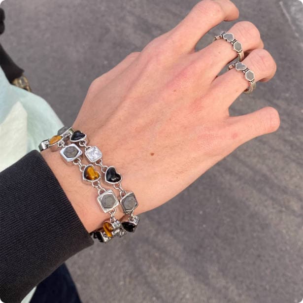 Fragrance Series Bracelet Love Heart Fragrance Stone Couple Fragrance Series Bracelet Love Heart Fragrance Stone Couple