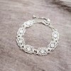 925 Silver Engraved Elegant Bracelet For Women