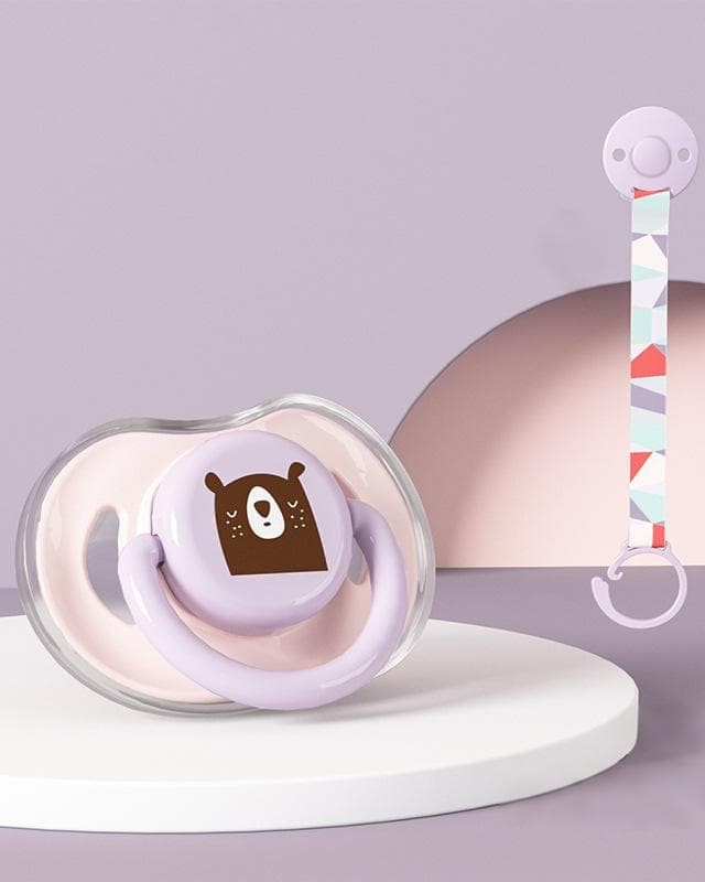 Silicone pacifier for newborn babies