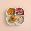 Baby food tray, baby special suction cup, integrated silicone grid tray