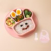 Baby integrated dining tray Children's silicone suction bowl