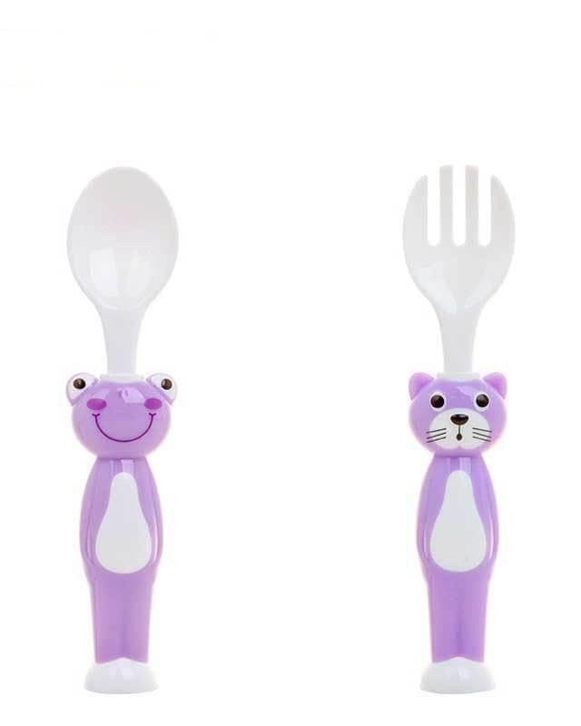 Cartoon baby spoon and fork combination