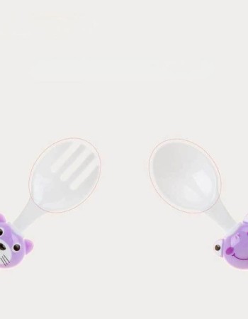 Cartoon baby spoon and fork combination