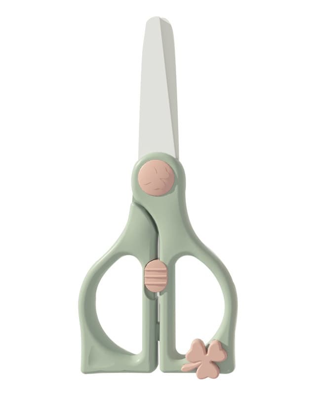 Portable baby food scissors for cutting meat