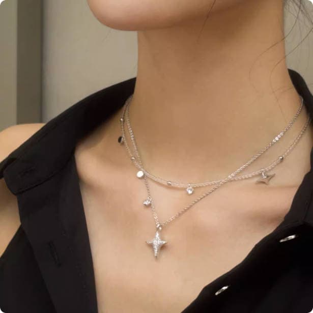 Women'S Star Necklace Pendant Clavicle Chain Women'S Star Necklace Pendant Clavicle Chain
