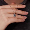 Original Blue Necklace Women'S Sweater Necklace Necklace Clavicle Necklace